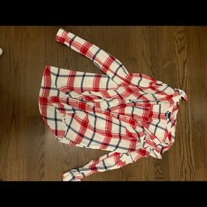 Red white and blue flannel